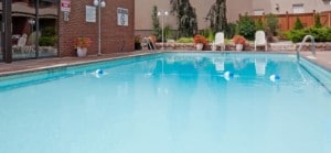 Swimming pool at the Holiday Inn